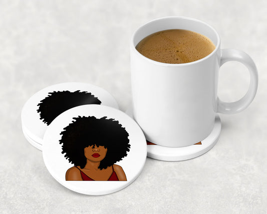 Afro Woman Coaster