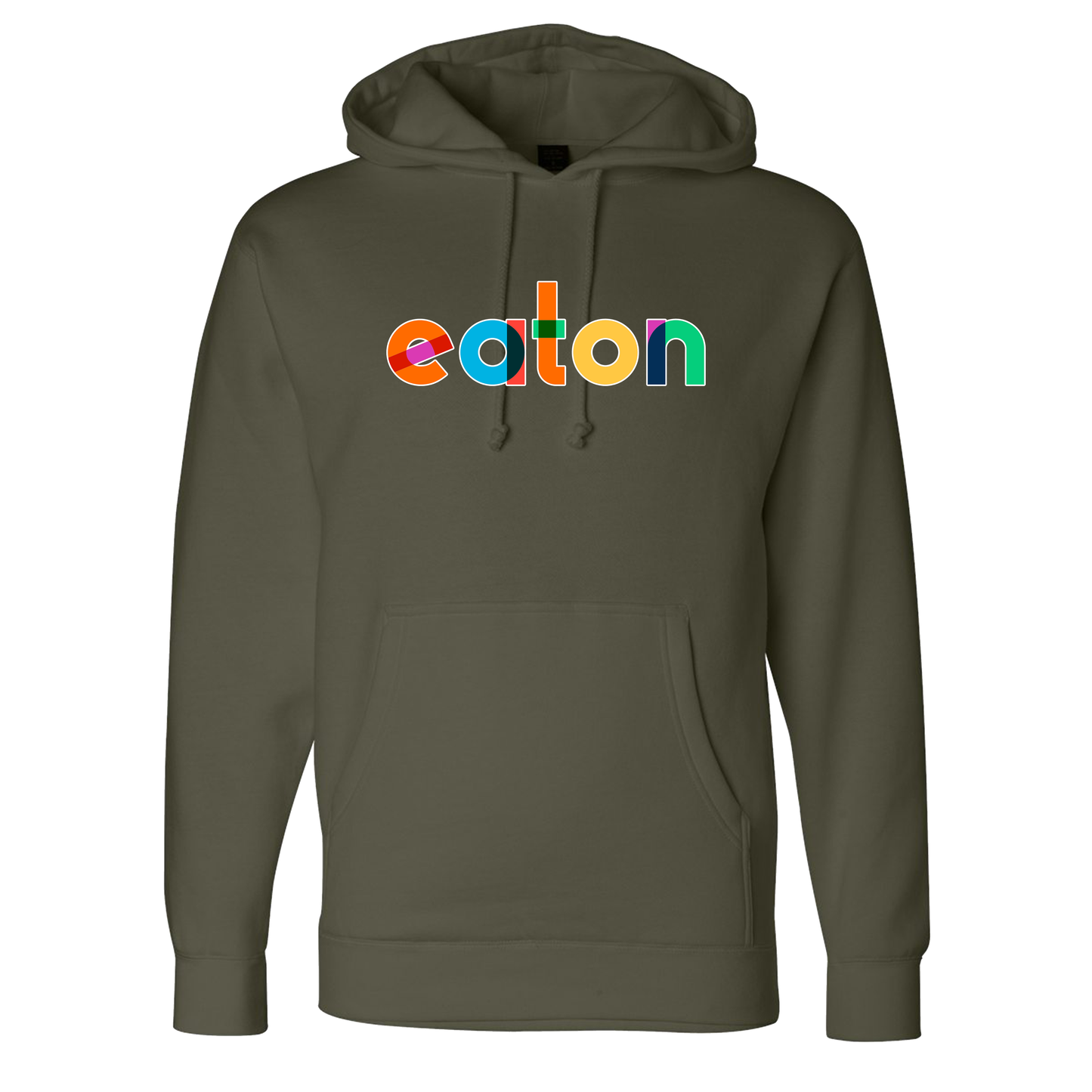 Heavy Rainbow Eaton Adult Hoodie