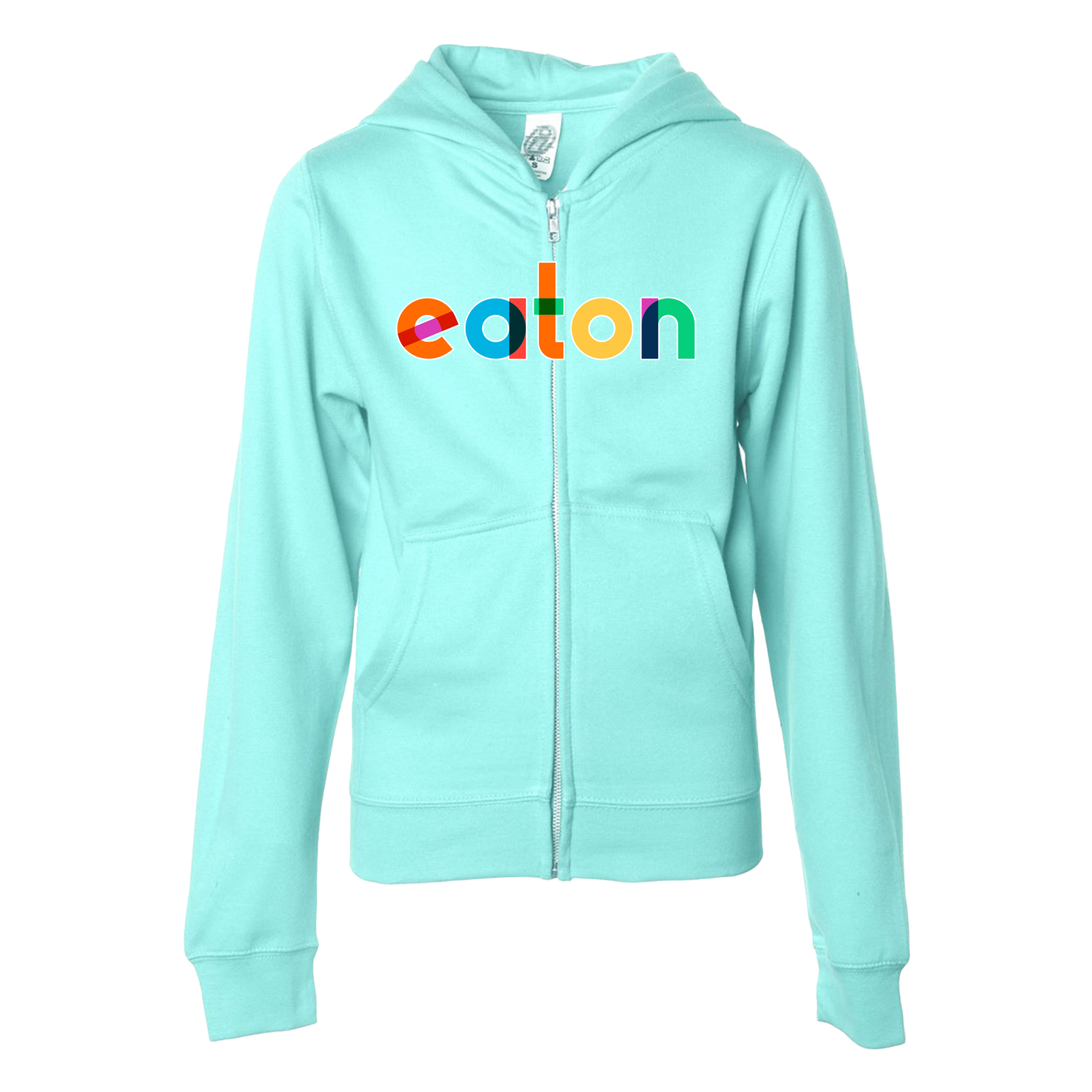 Rainbow Eaton Youth Zippered Hoodie