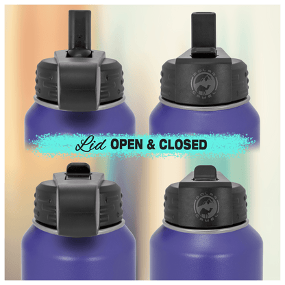 Colorful Eaton Water Bottle 12 oz