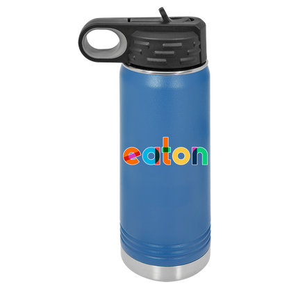 Colorful Eaton Water Bottle 20 oz