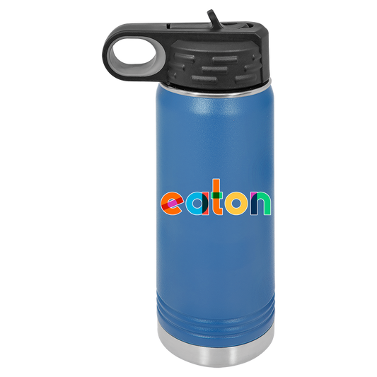 Colorful Eaton Water Bottle 20 oz