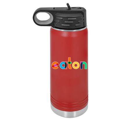 Colorful Eaton Water Bottle 20 oz