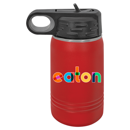Colorful Eaton Water Bottle 12 oz