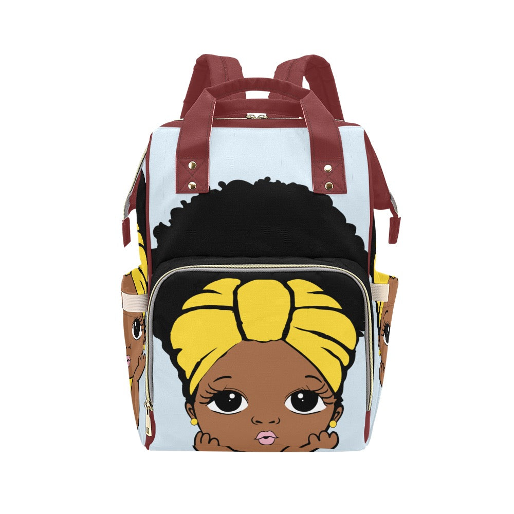 Black Girl Backpack/Diaper Bag