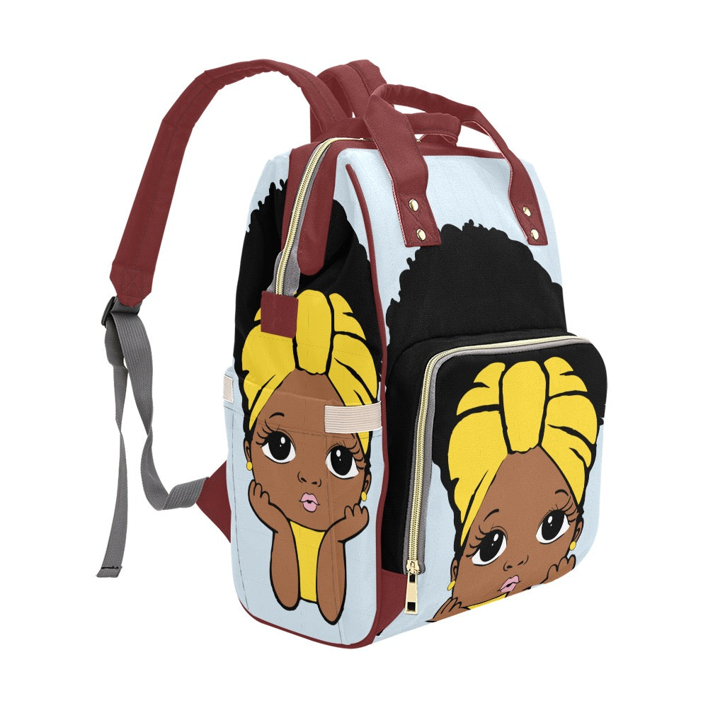 Black Girl Backpack/Diaper Bag