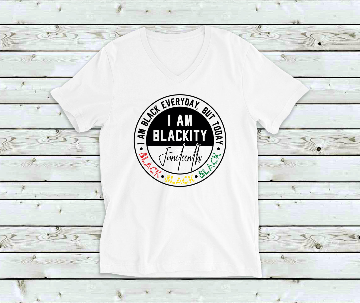 I Am Black Everyday V-neck