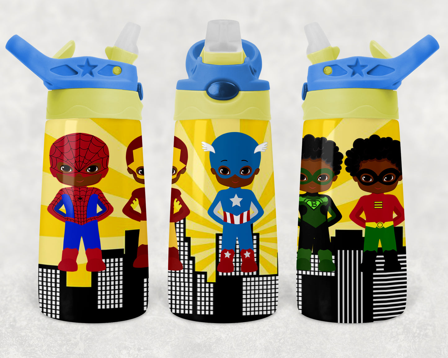 Super Hero Boy Water Bottle