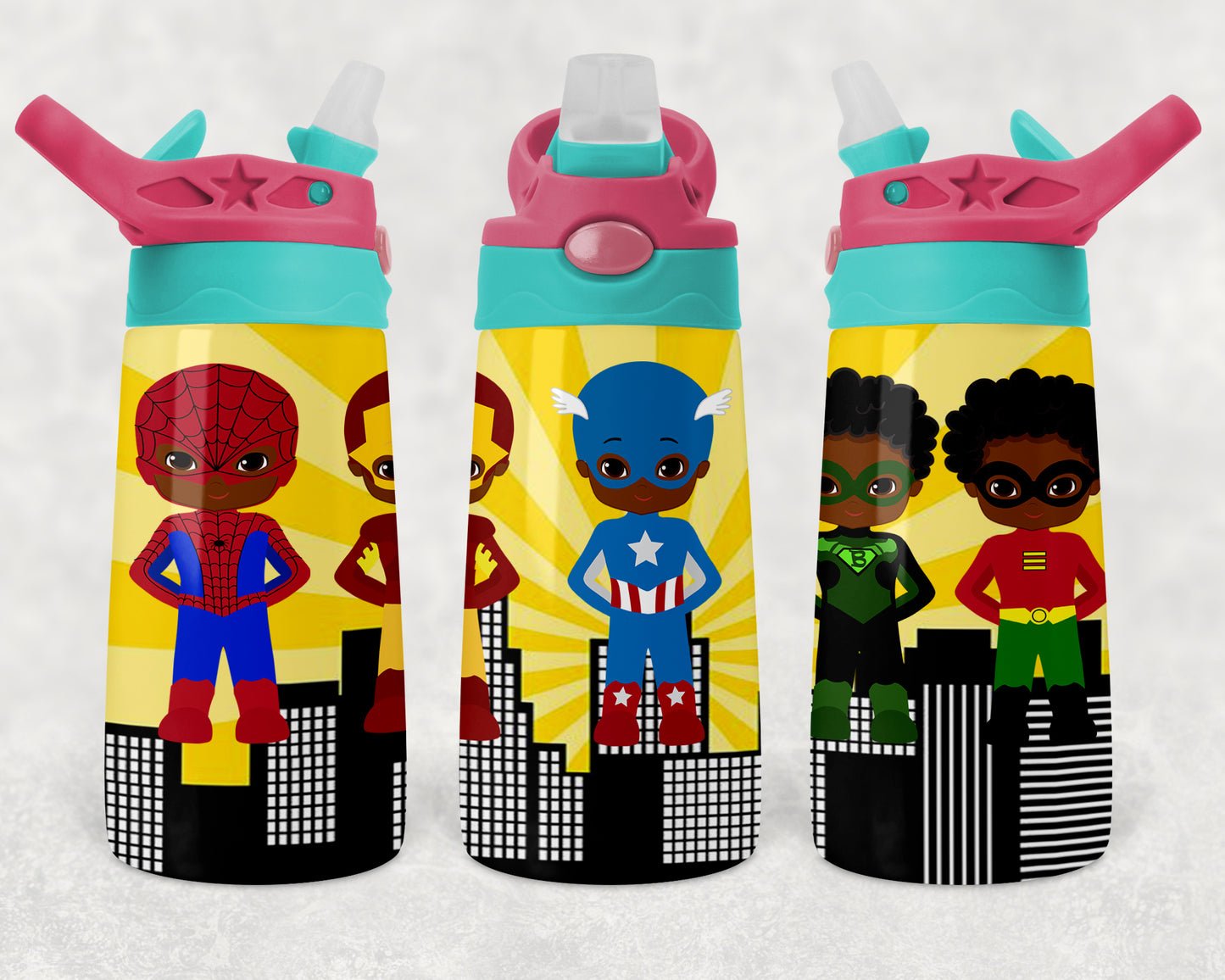 Super Hero Boy Water Bottle