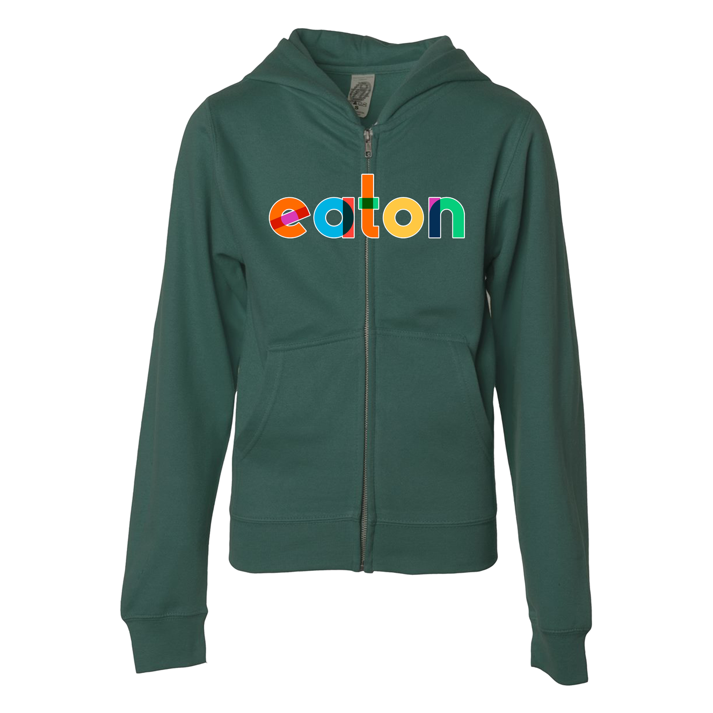 Rainbow Eaton Youth Zippered Hoodie