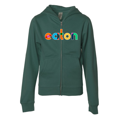 Rainbow Eaton Youth Zippered Hoodie
