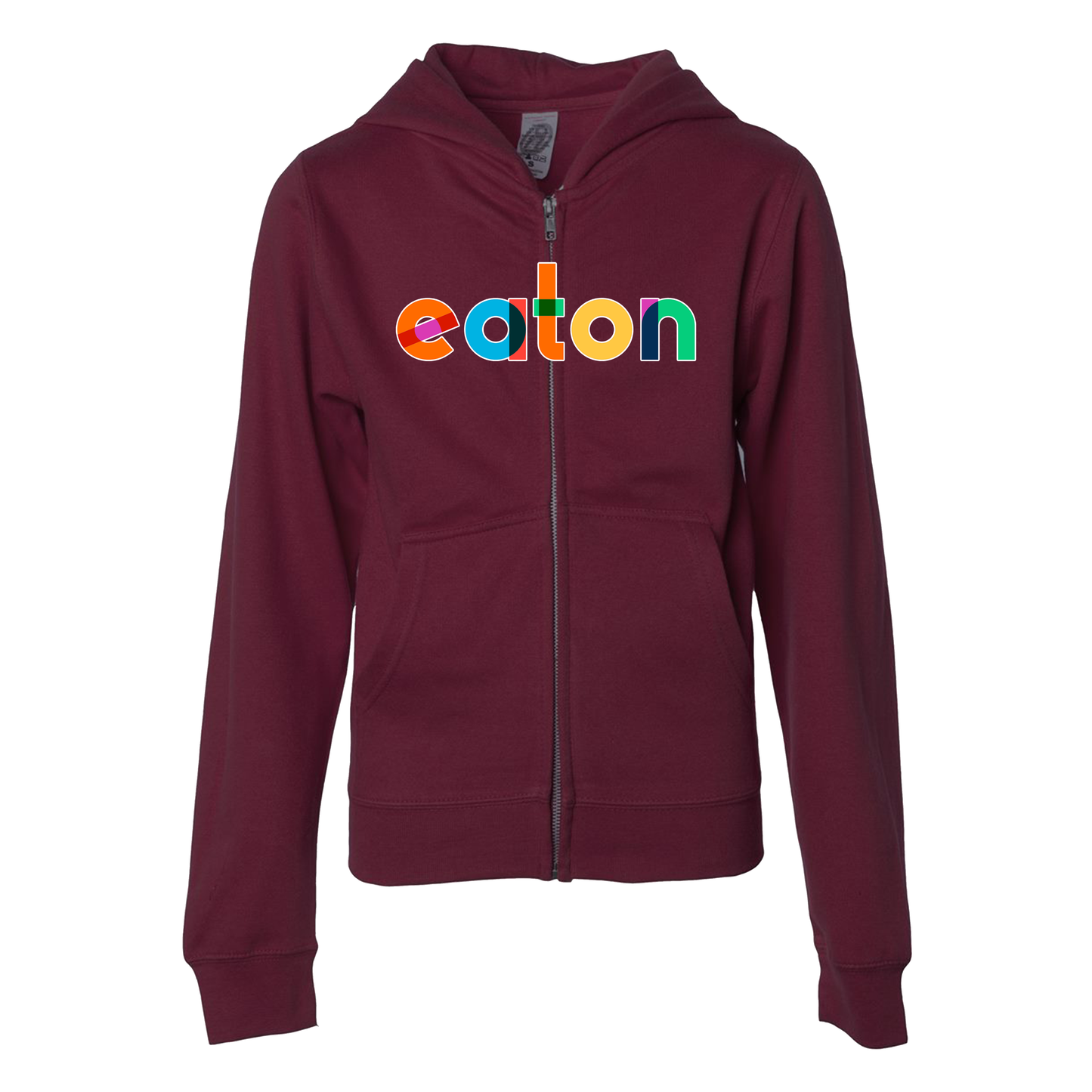 Rainbow Eaton Youth Zippered Hoodie