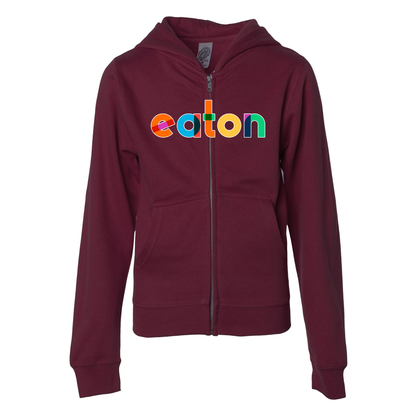 Rainbow Eaton Youth Zippered Hoodie